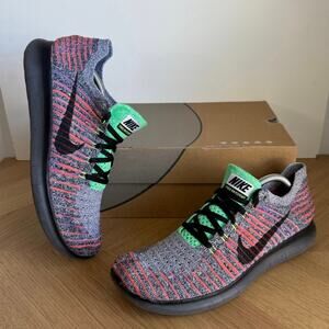 Nike Free RN Flyknit Multicolor Women Running Sneakers- SZ 9.5